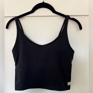 Vuori cropped black tank